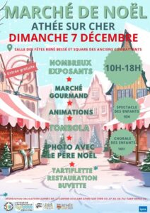 affiche marché de noel athée sur cher