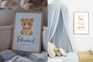 affiches-personnalisee-ourson-ours-polaire