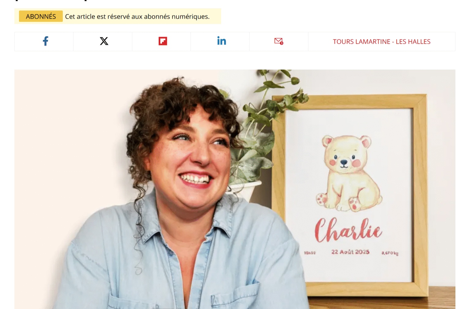 À Tours, Ornella Schmitt crée des affiches à l’aquarelle pour les _ - [www.lanouvellerepublique.fr]