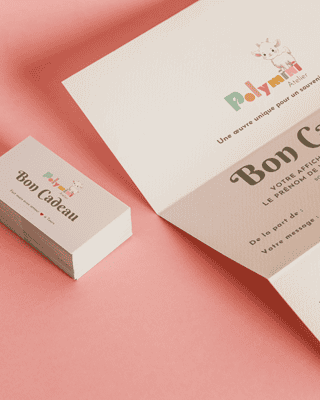 Bon cadeau de naissance personnalisé à l’aquarelle – Atelier Polymini